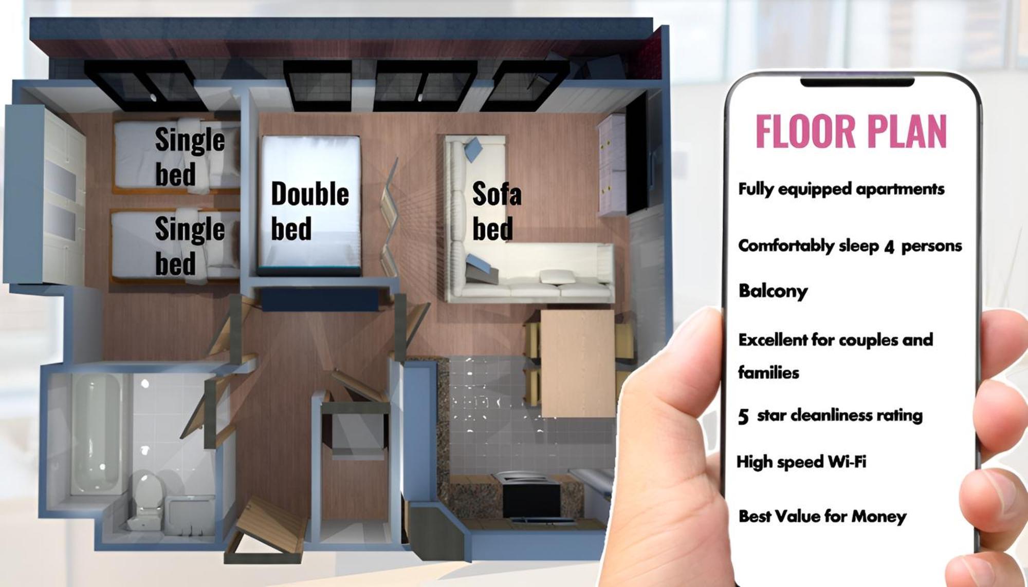 Sidemersey Livings- Convenient And Central 2-Bedroom Haven In L1 Liverpool Bagian luar foto